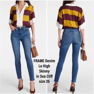 FRAME DenimLe High Skinnyin Sea Cliffsize 26
👖 STYLE: LHSKRS250